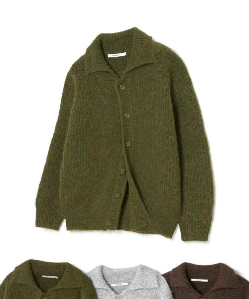 부클 울(WOOL) 카라 가디건_3 COLOR