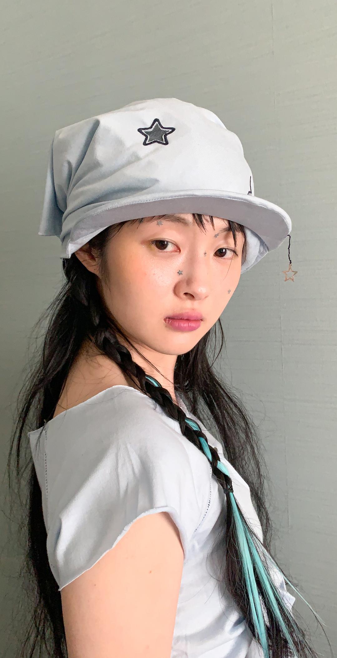 [F.E.E.S] star&charms bandana cap (sky blue)