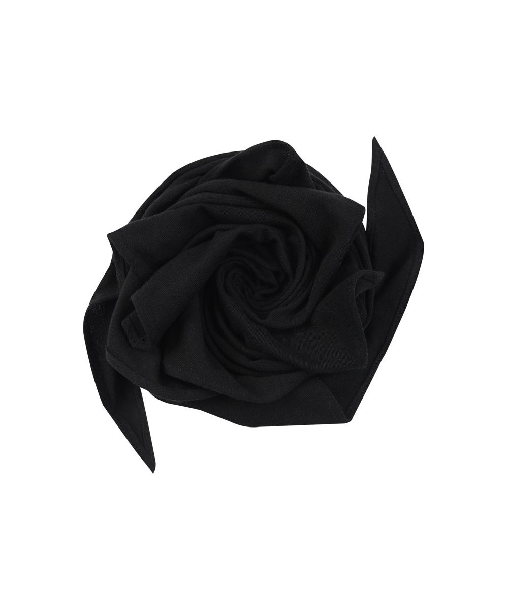 SOFT LOZENGE SCARF (BLACK)