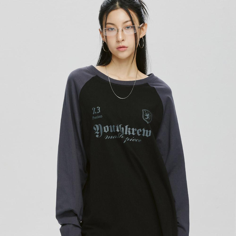 YK 렉시 나그랑 롱 슬리브-블랙 차콜