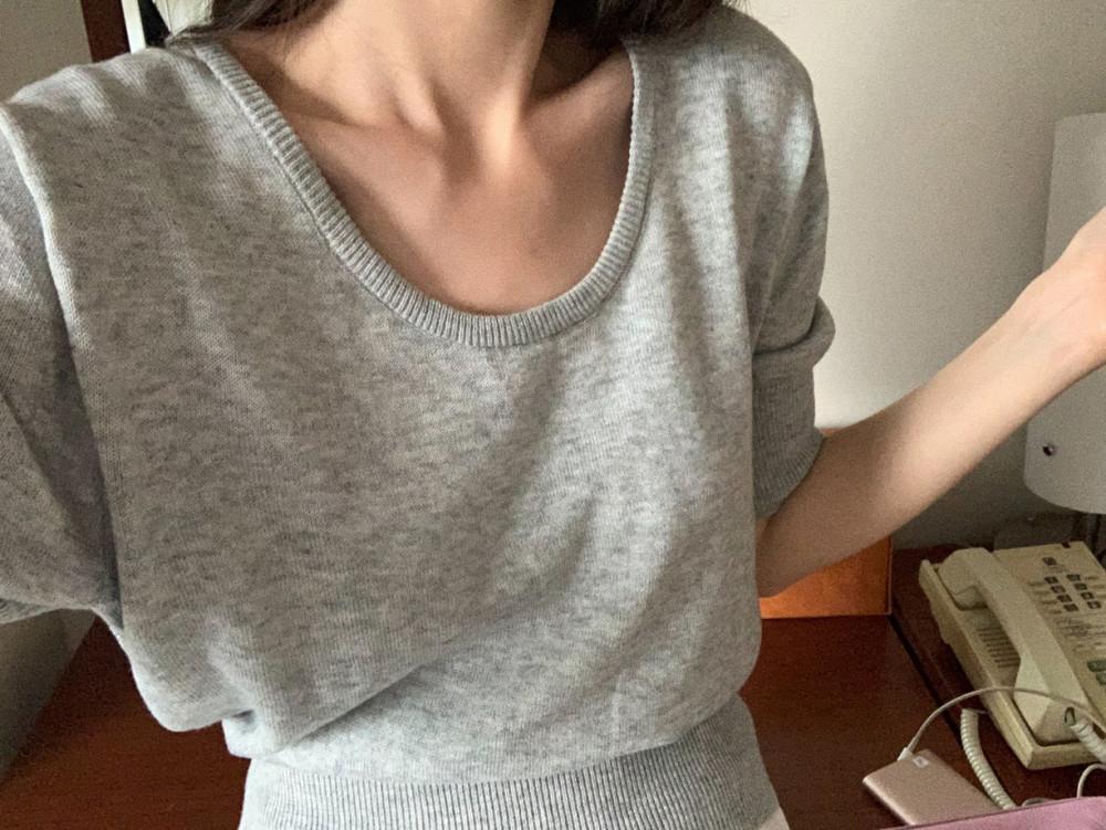 [200장돌파] S/S데얼 슬림 니트 (4color)