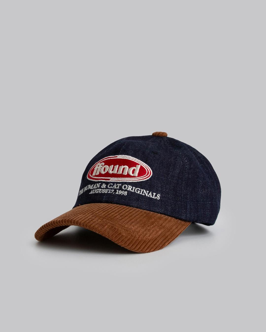 FFOUND CORDUROY/DENIM BALL CAP / CAMEL