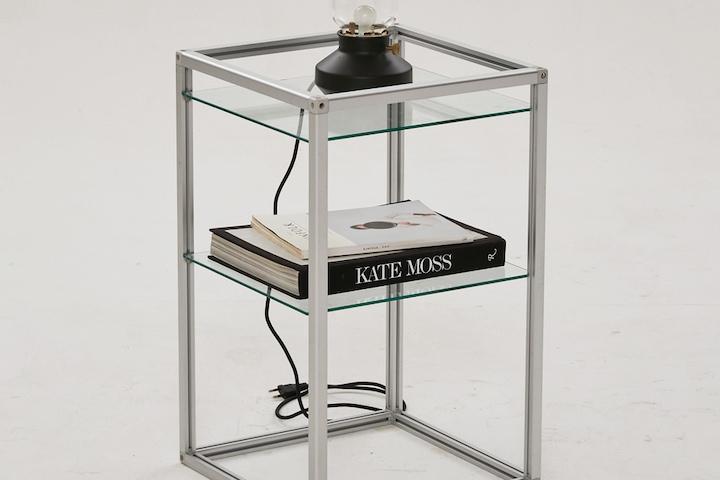 아이나스 모듈가구 선반형 650 실버프레임 높은협탁 6colors