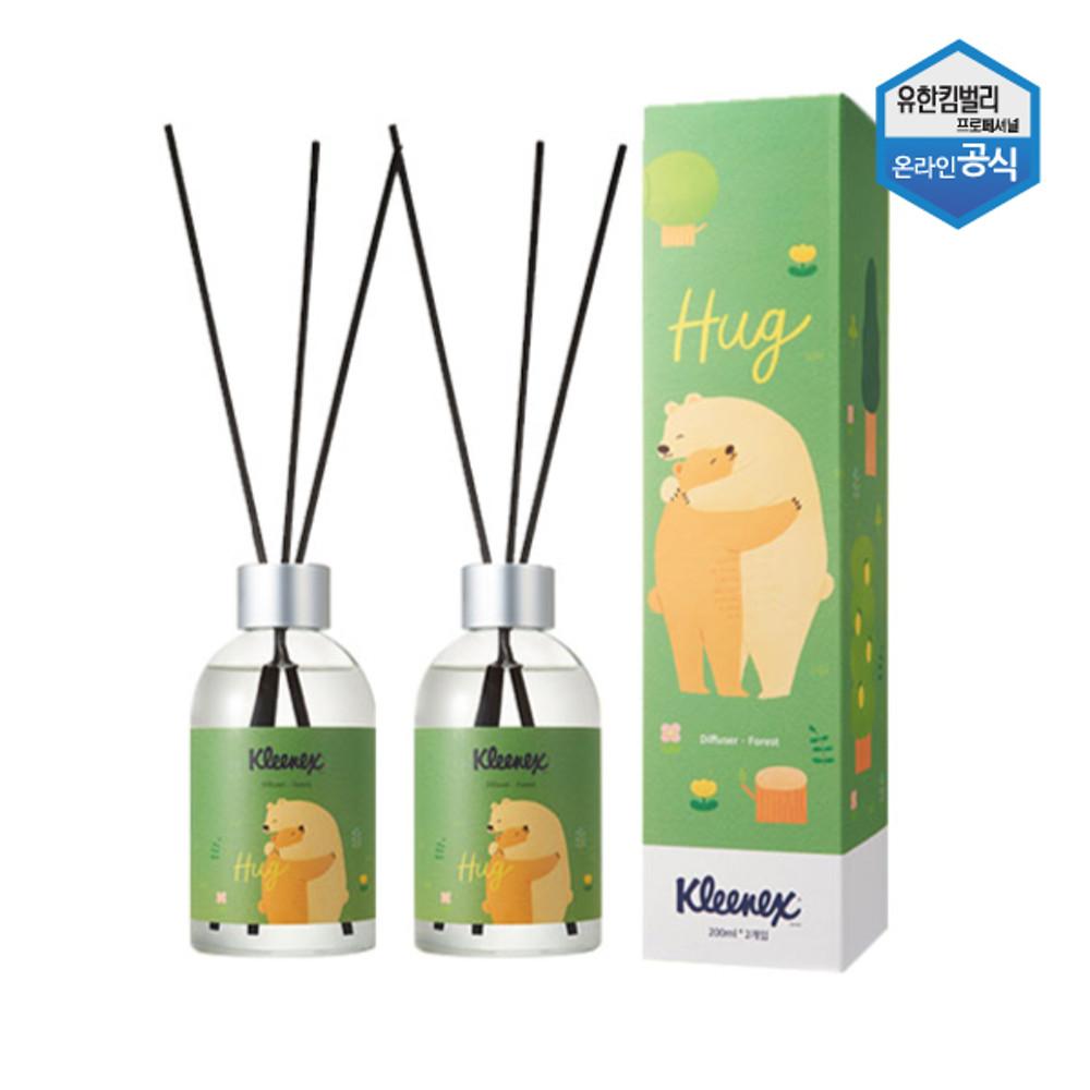크리넥스 허그디퓨저 포레스트향 200ml 2개입 56062