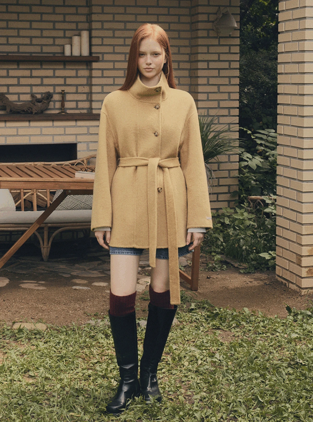 [가은' pick]오비스 하프 핸드메이드 코트