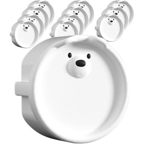 원더파파 귀여운 곰돌이 콘센트 안전마개, 화이트, 12개 - 콘센트안전커버 | 쿠팡