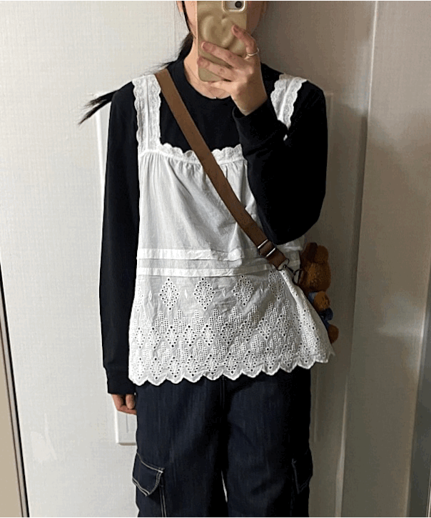 펀칭 나시(2color)