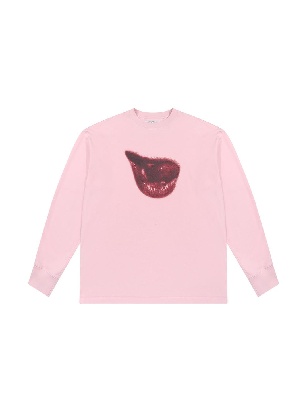 [2nd Restock] Sensual Graphic Long Sleeve T-Shirt (Pink) / Pink