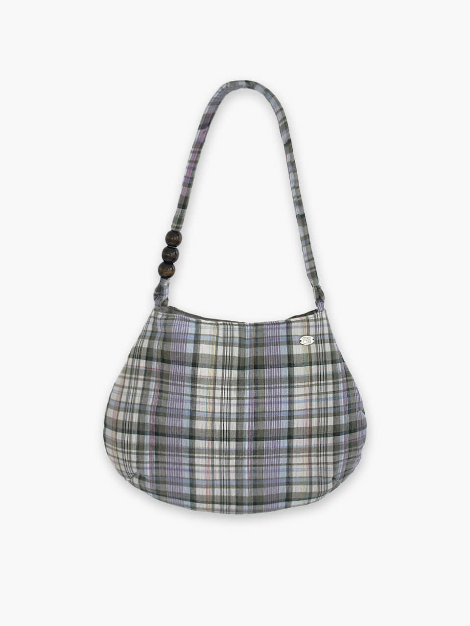 Bowl Bag Soft Check Green
