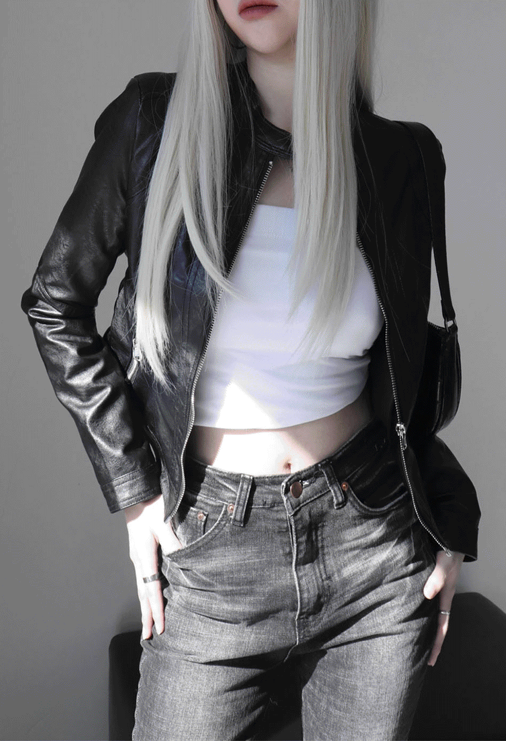 slim short rider jacket