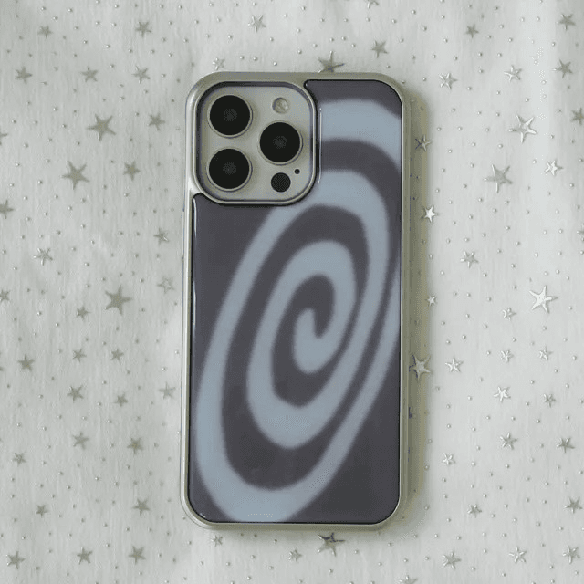 유스스피릿 회오리 소용돌이 소라 그레이 실버 에폭시 케이스