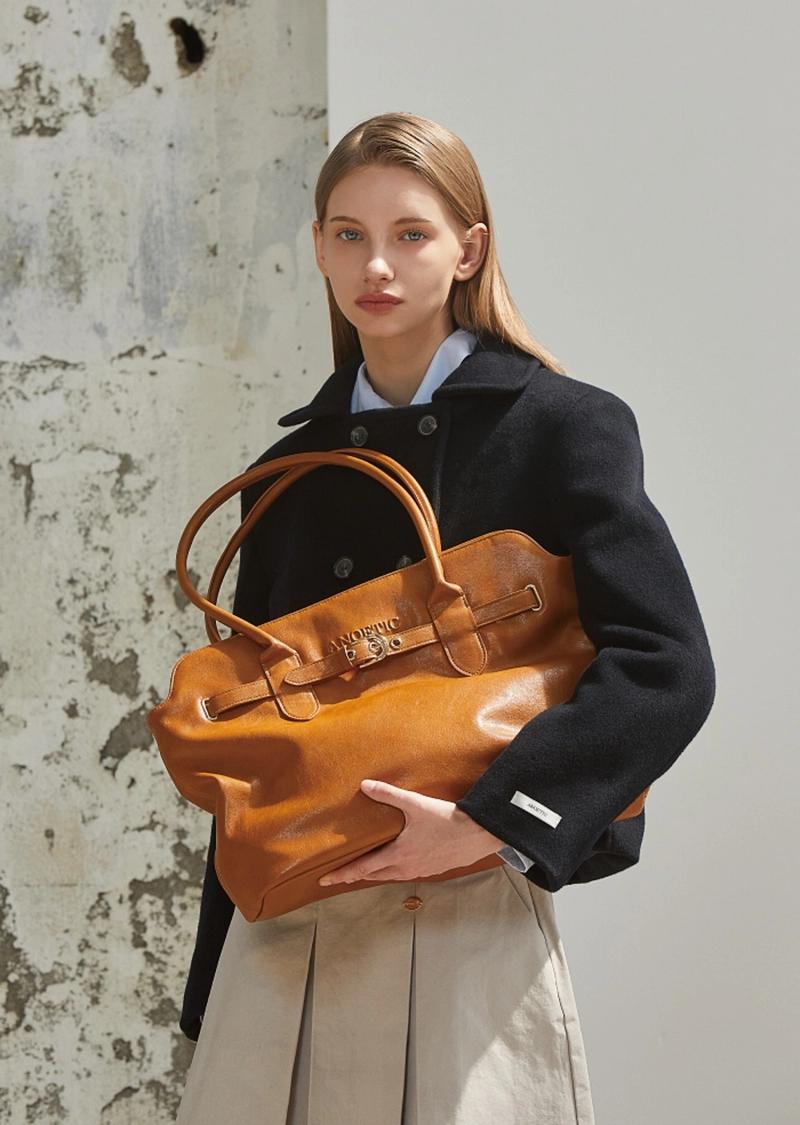 ANOETIC - CLASSIC BELT SHOPPER BAG_2COLOR