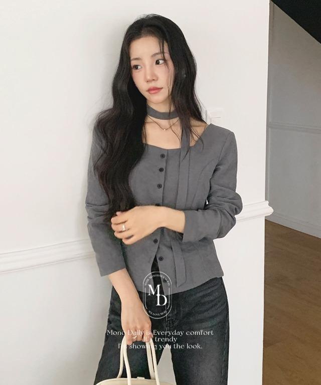 [#.New Arrival] 모에 스퀘어 블라우스