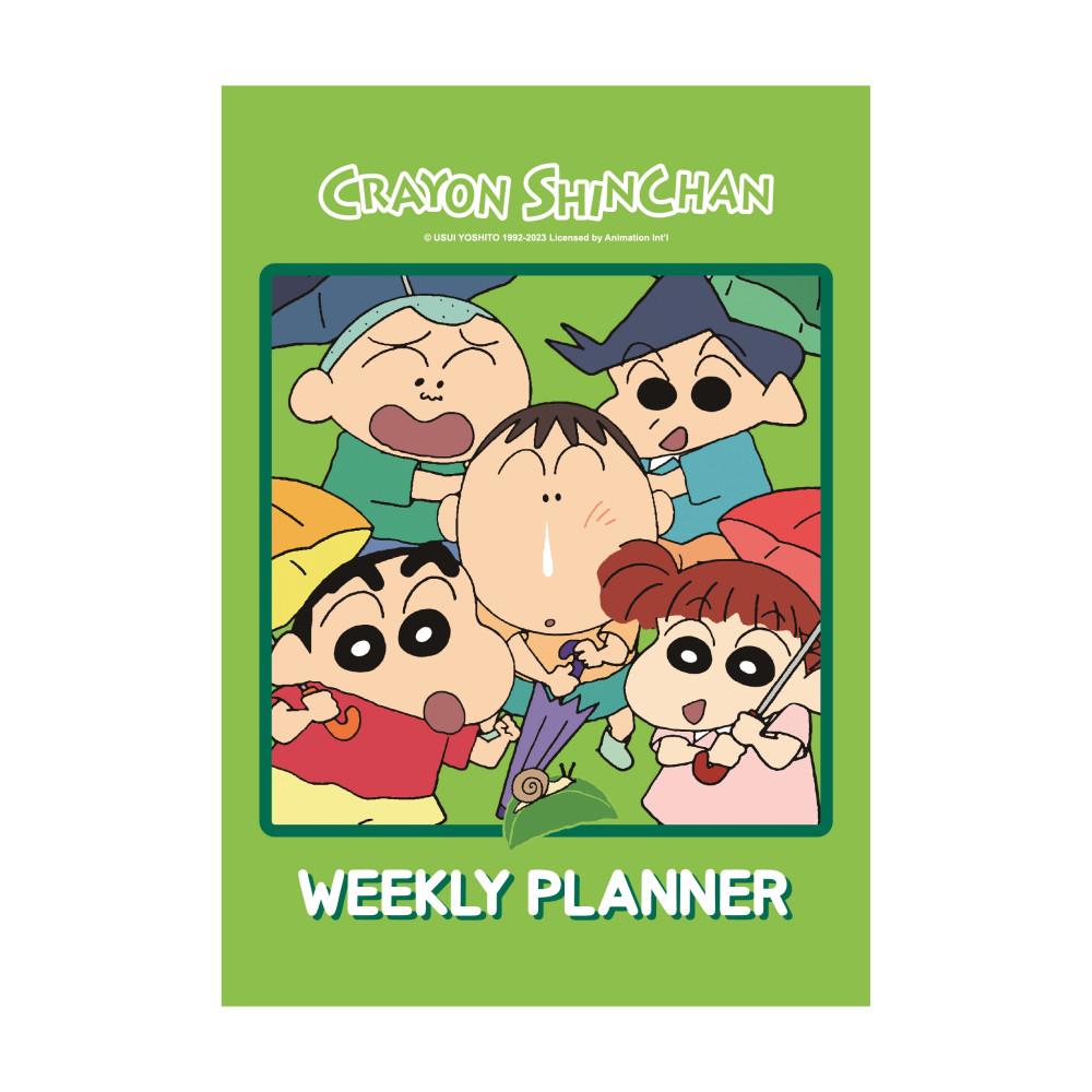 짱구 위클리 중철 노트 탐구생활 수첩 공책 휴대용 다이어리 캐릭터 굿즈