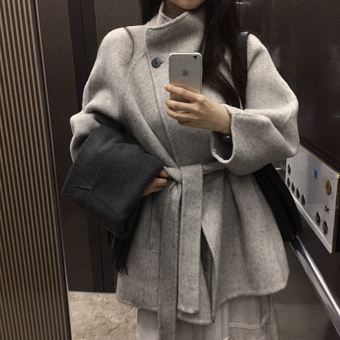 [인기상승♥/울70%] 끌레어 핸드메이드 하프코트 - ct