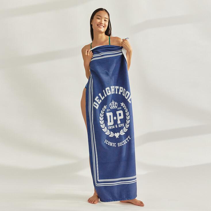 Iconic Society Beach Towel - Preppy Navy
