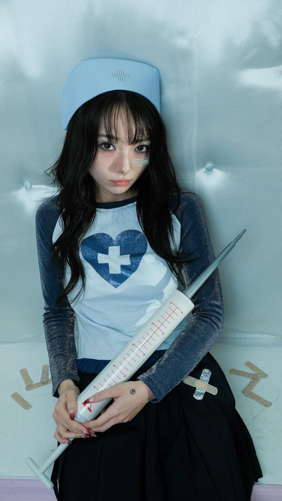 ₊˚⊹࿔The Cure tee (blue)₊˚⊹࿔