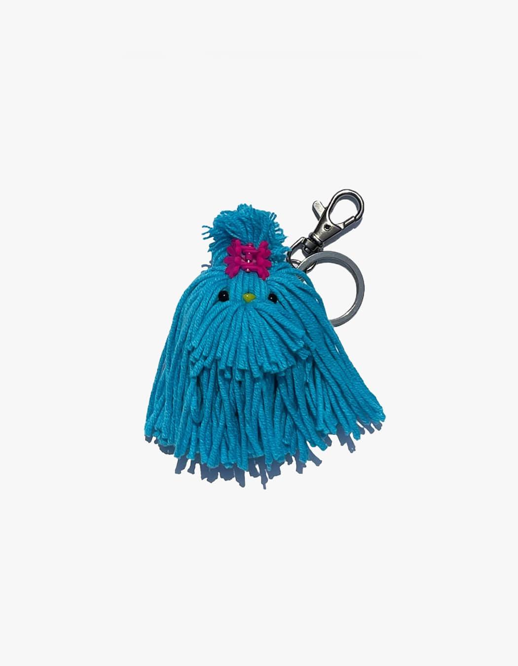 Crochet Puppy City Keychain - Sky