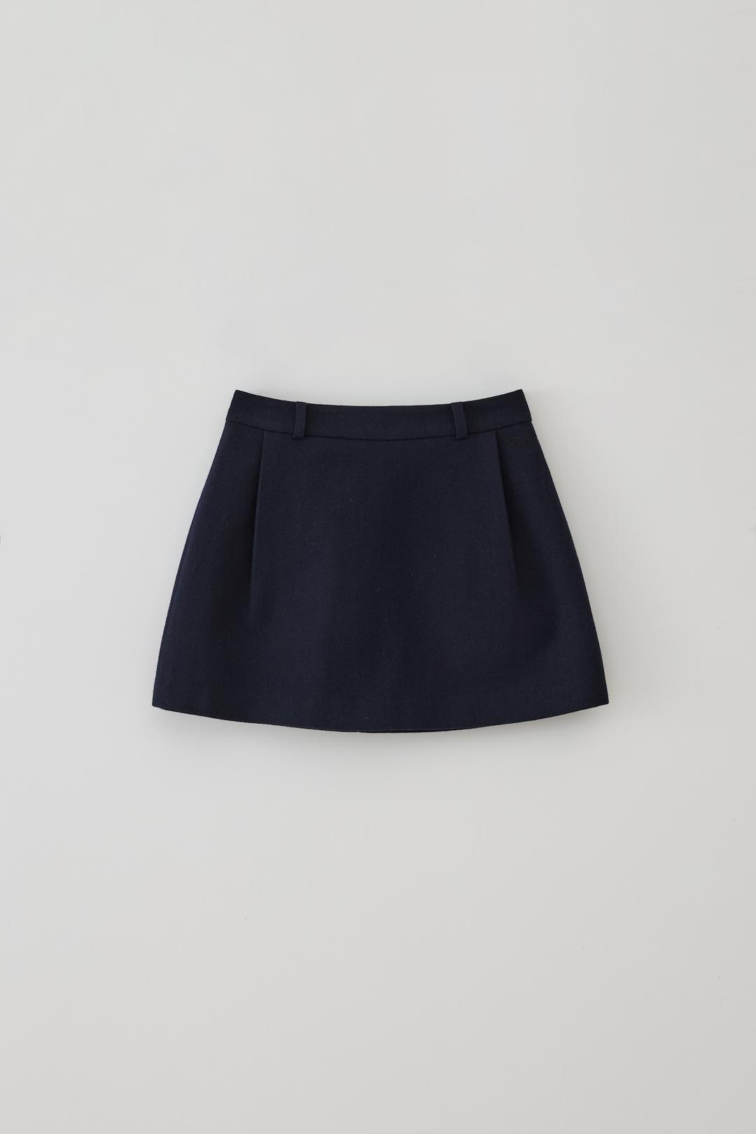 T/T Standard pintuck mini skirt (navy)