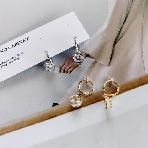 [자석귀찌 / 링귀찌 / 귀걸이] 볼룸 다이아 드롭