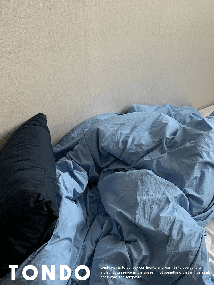 sky blue cotton bedding