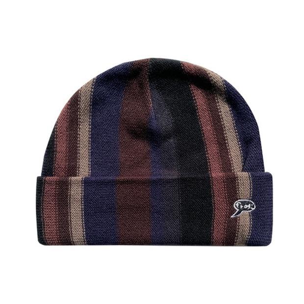 프로그 스케이트보드 버티컬 스트라이프 비니 Vertical Stripe Beanie (Navy/Grey)