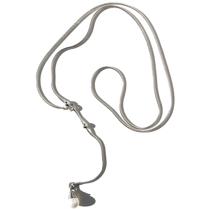 펄 드롭 목걸이  Pearl drop necklace