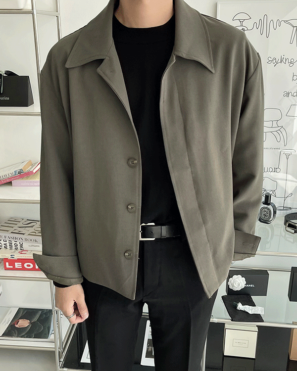 퀄업 미니멀 숏 자켓 (3 color)