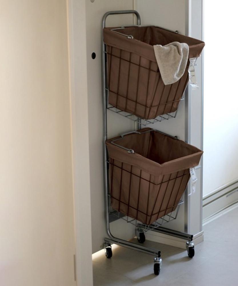 브리드 이동식 2단 런더리 바스켓 30L x 2box 세탁바구니