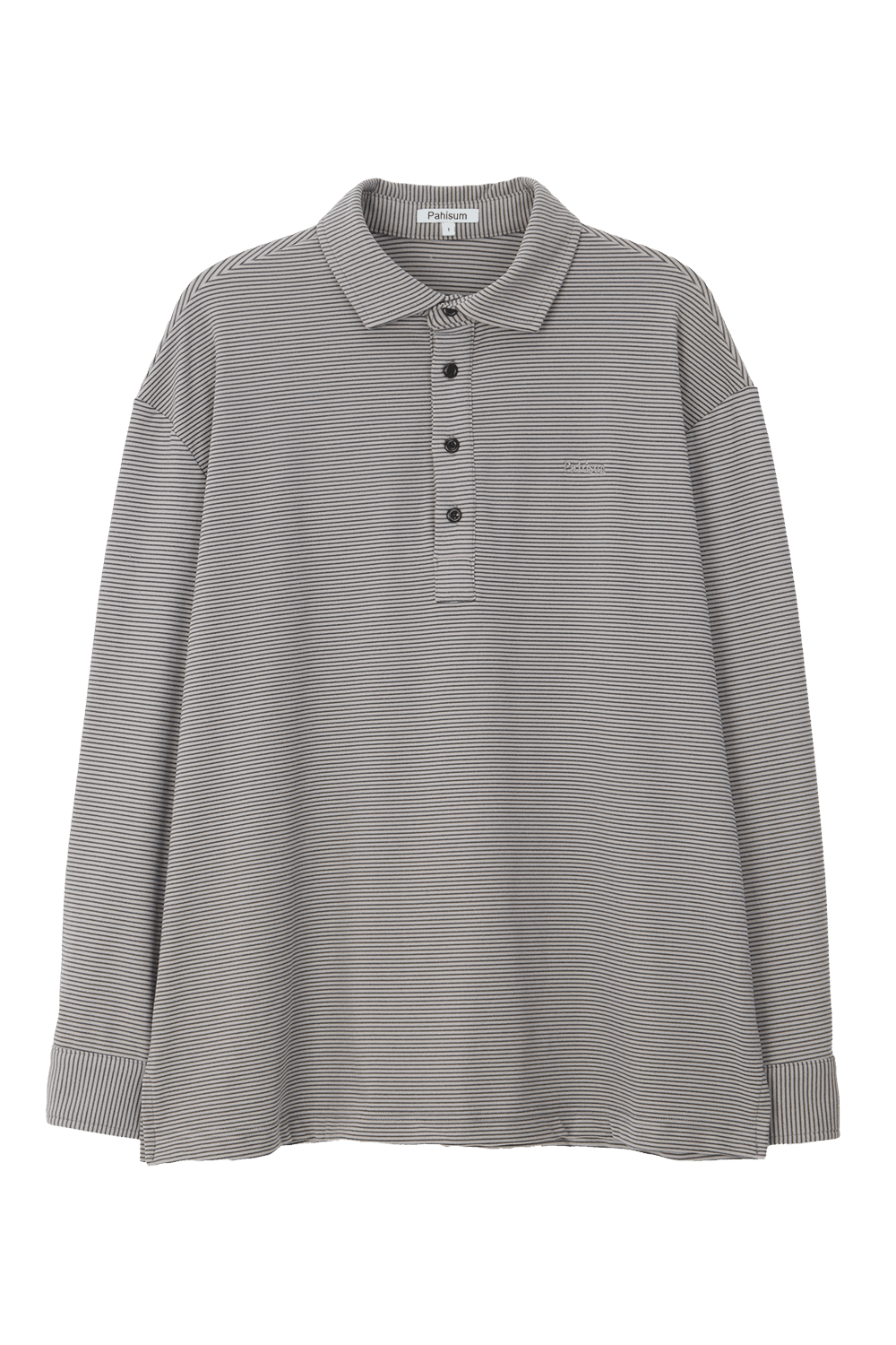 Oversized stripe shirt_gray