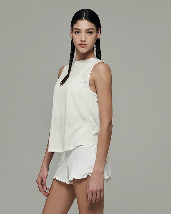 커버업 오프닝 슬리브리스DEVI-TS0010-아이보리