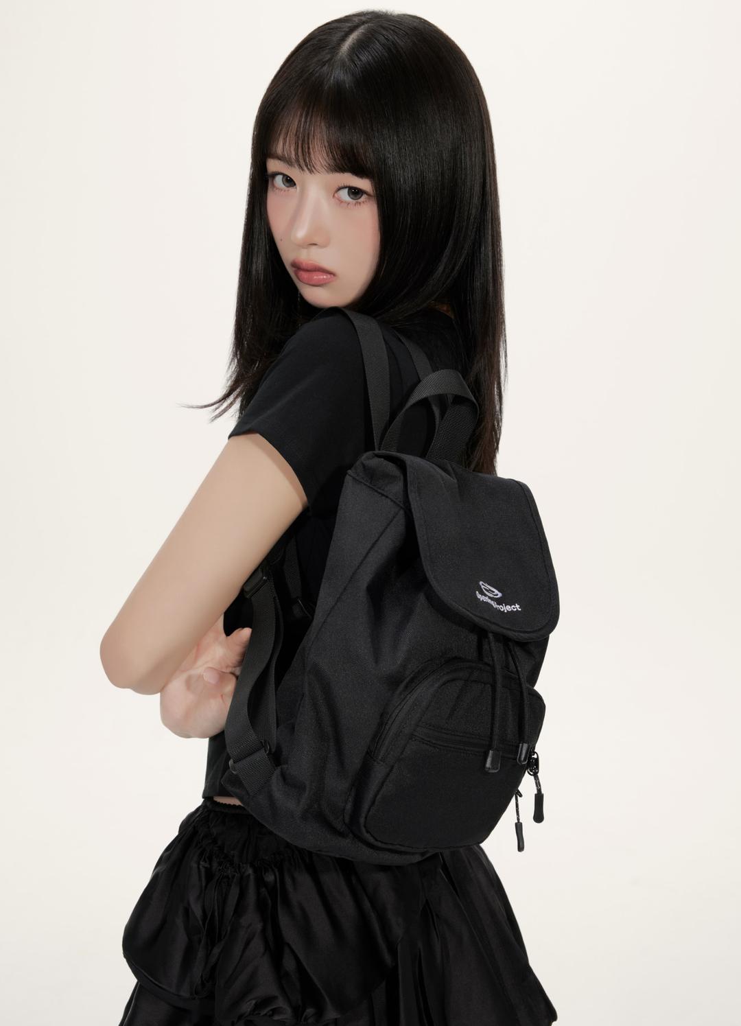 Mini Pocket Backpack - Black