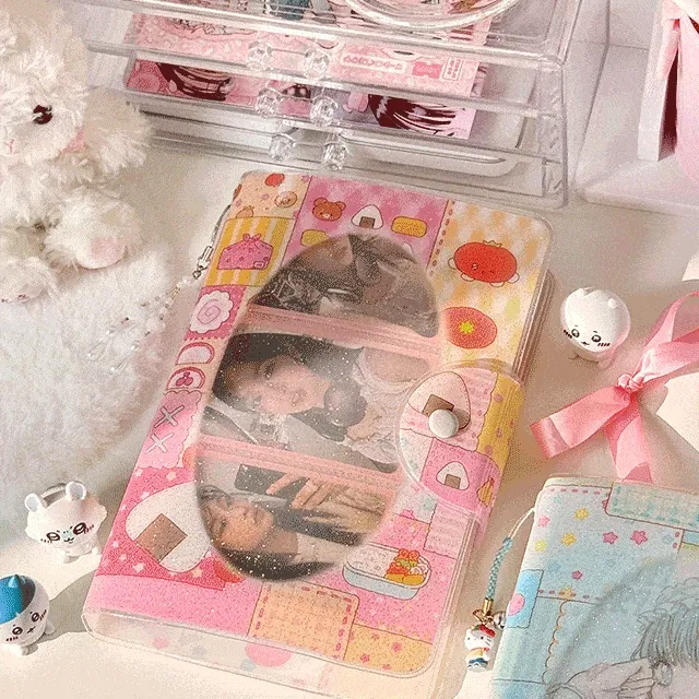 🎀아워모티프🎀6공바인더 a6 고전문구 다이어리 포카보관 포카바인더 다이어리내지 포토카드 앨범 수납