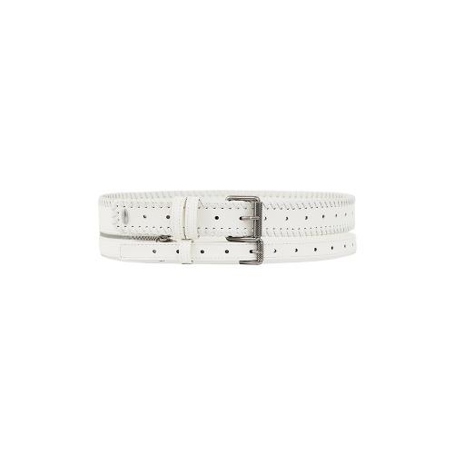 Two-way Cow Leather Belt_Cloud White