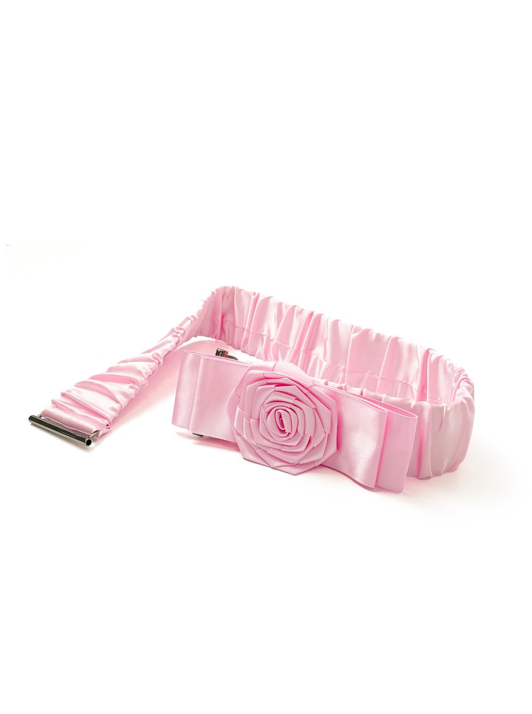 satin rose banding belt