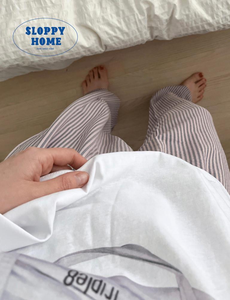 스트라이프 팬츠 stripe pants / 3color / 남여공용 / 지지미원단 / 국산제조