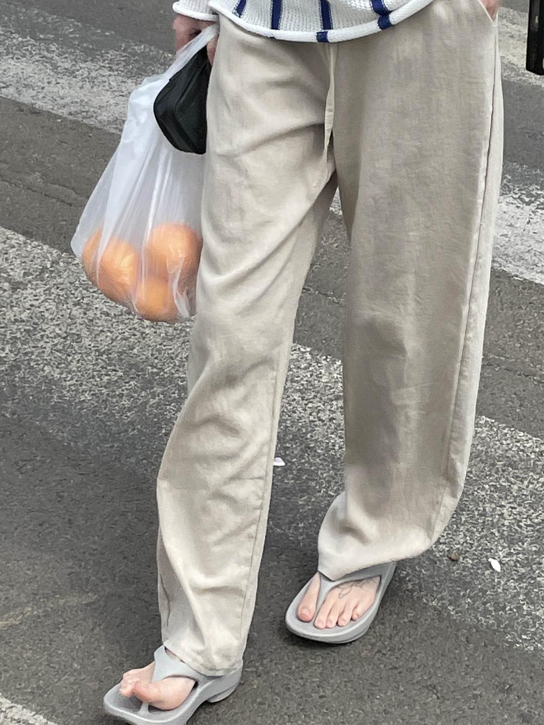 cozy linen pants