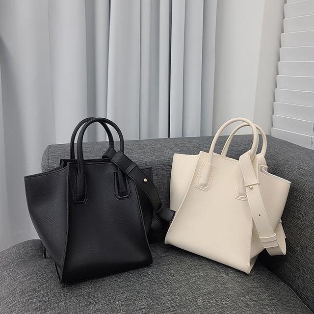 [특가/국내생산] 2color 투웨이 버킷백 숄더백 직장인 비건백