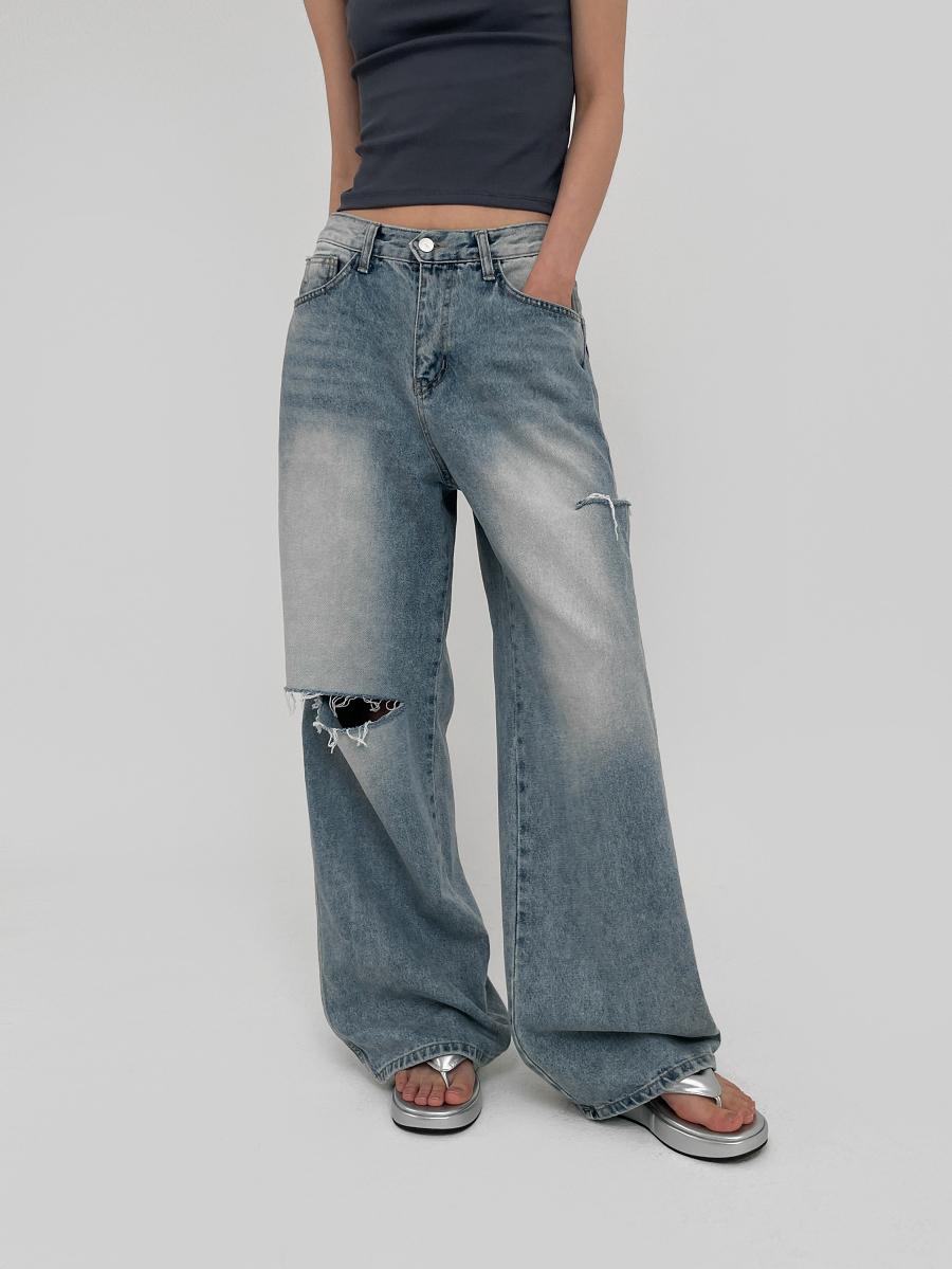 [MADE] 프랭키 로우 와이드 데님팬츠