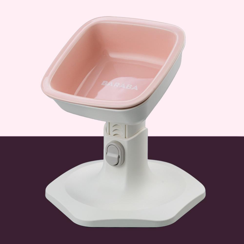 바라바 강아지 밥그릇 고양이 물그릇 애견 도자기 그릇 높이조절 식기 식탁 수반 세트