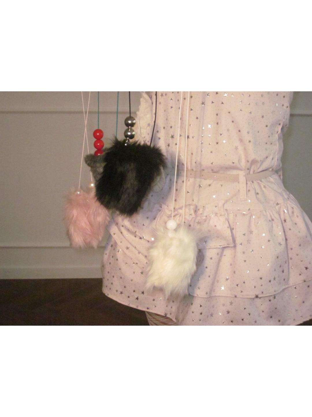 Fluffy micro mini bag (4colors)