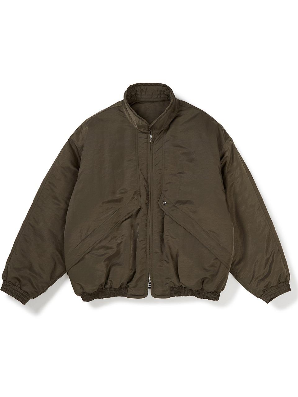 WIRE COLLAR OVERSIZED JUMPER Khaki