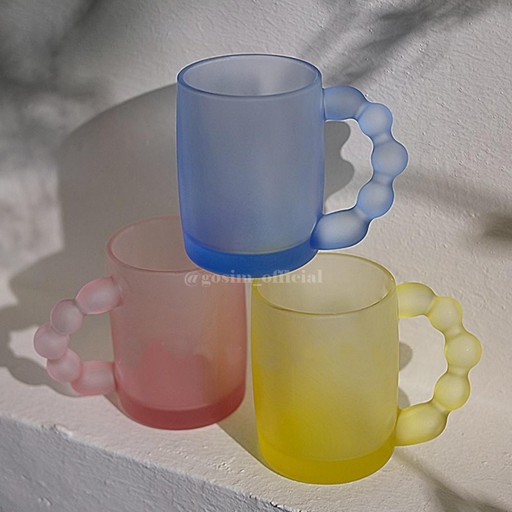 하이볼잔 맥주잔 아이스 라떼 컵 유리 머그 7color 330ml