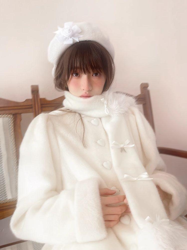 Tweed Bow Angel Cute Irregular Scarf【s0000004908】