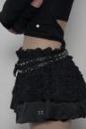 STUDDED DOUBLE BELT / BLACK