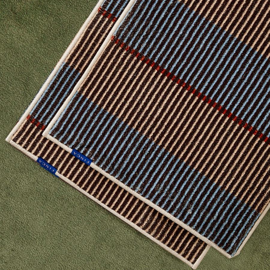 러프스트라이프 발매트 주방매트 베이지블루 2sizes