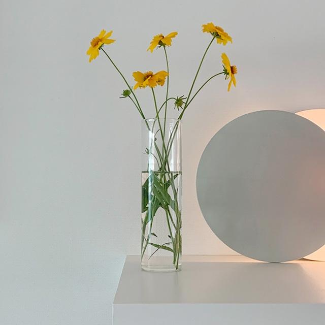 유리 일자 화병 3 size