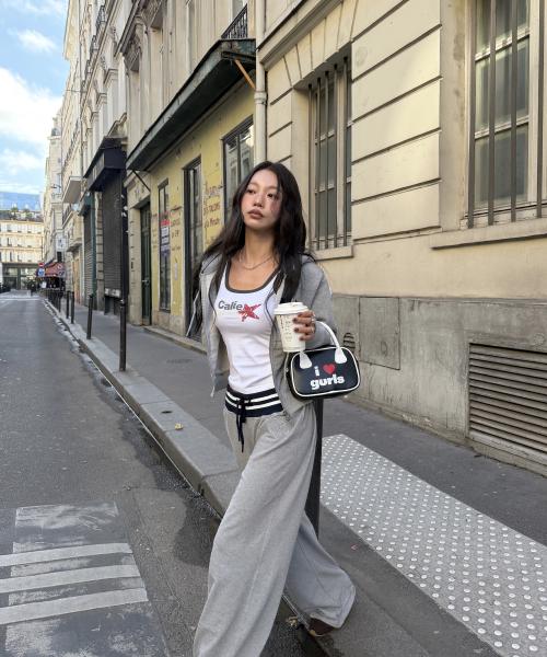 GURLS LEATHER BOWLING BAG BLACK