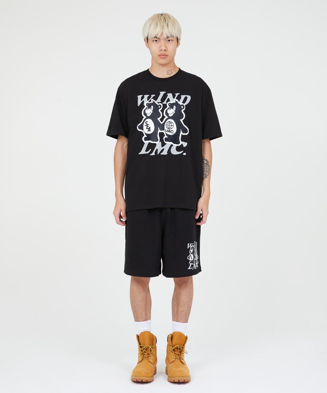 LMC X WIND AND SEA TWO BEARS TEE black