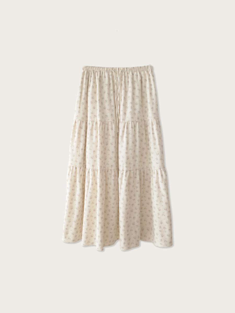 flower tiered skirt